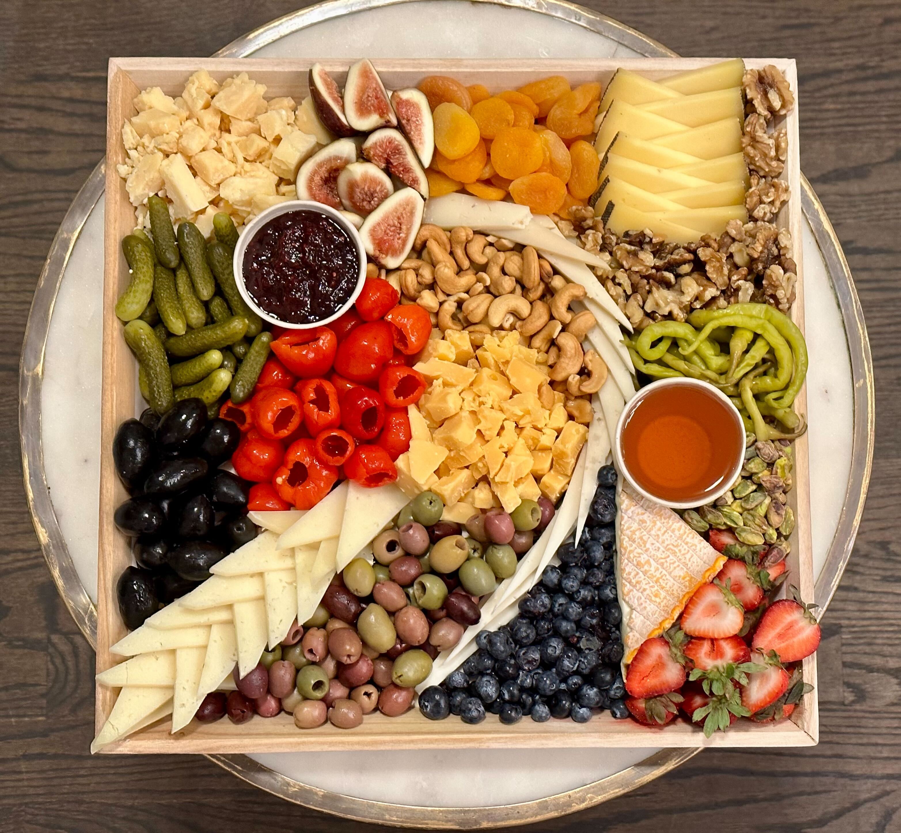 Image of the Farmstead cheese platter.