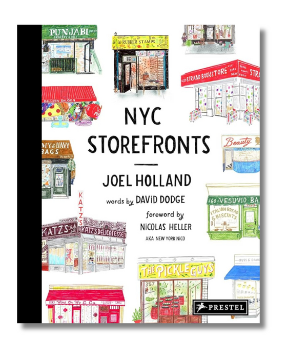 Image is of the book NYC Storefronts by Joel Holland.